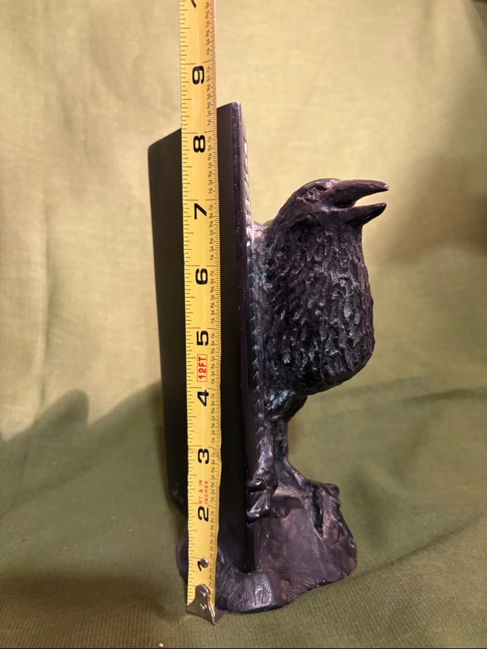 Raven/Crow A Lass Bookend - Picture 7 of 7
